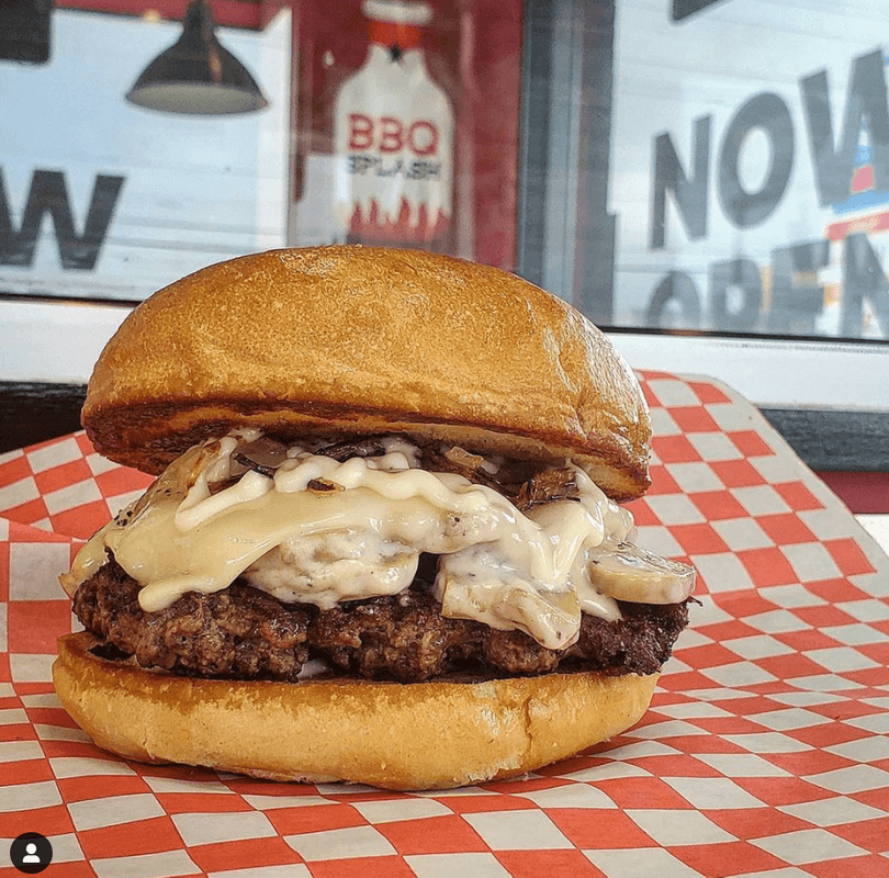 Creamy Mushroom Burger