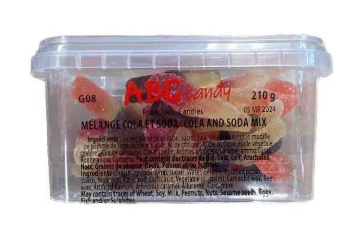 ABC Candy - Contenant - Mélange Cola et Soda / Container - Cola & Soda Mix