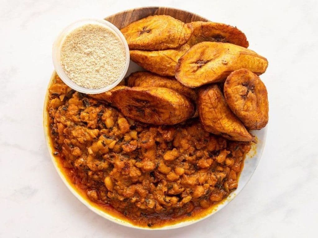 (NO MEAT) Bean Stew Combo w/ Plantain