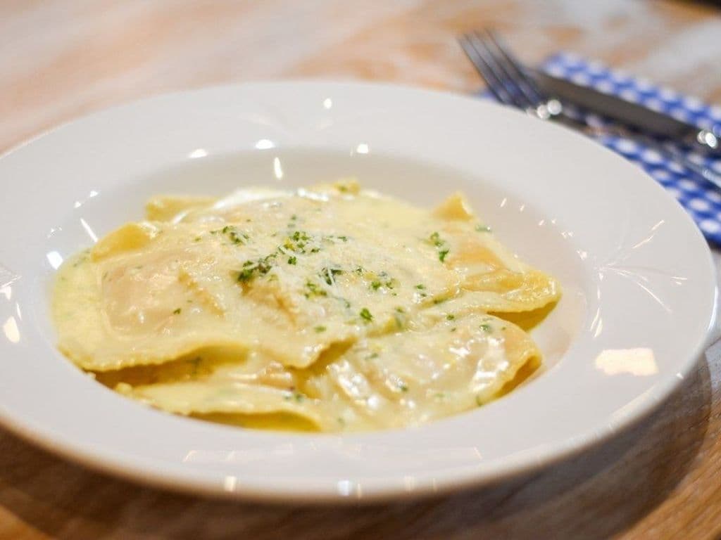 Lobster and Crab Raviolo