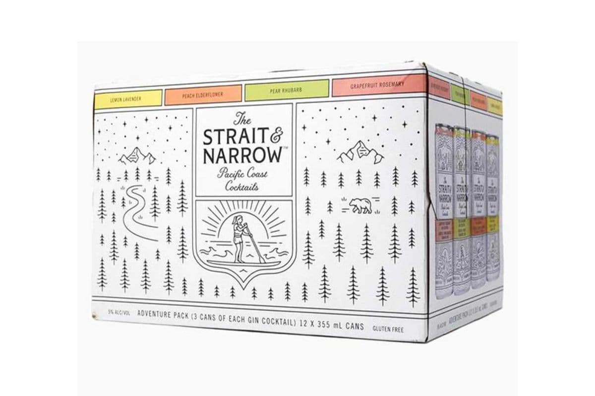 Strait & Narrow Adventure MiX Gin Cocktail's (12 Cans) (12 x 355ml)