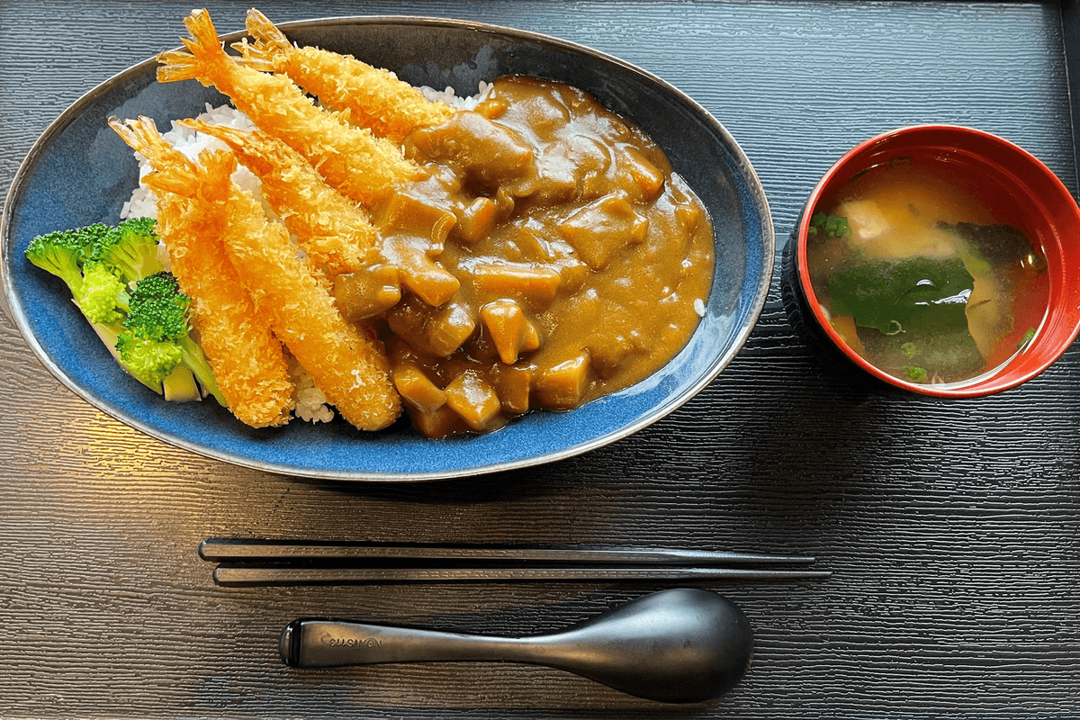 Curry Bread Shrimp Don 咖喱面包虾盖饭