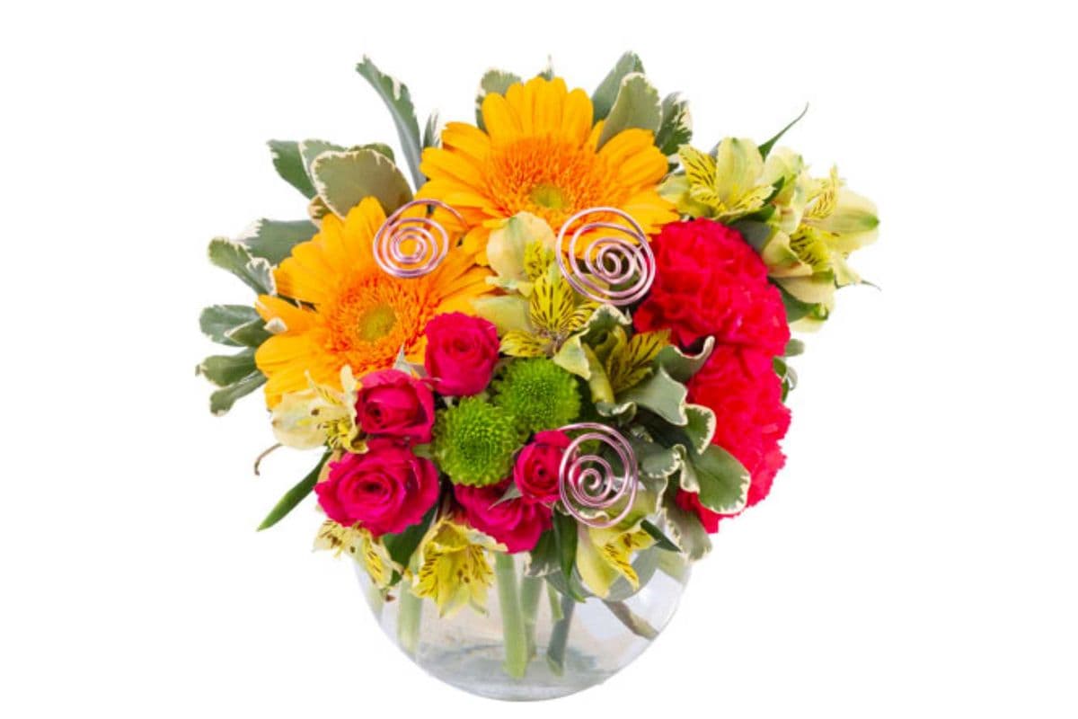 Fiery Pink Floral Design