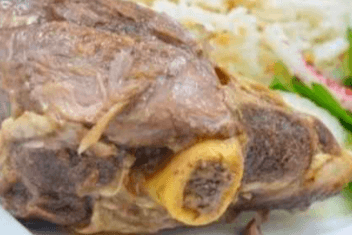 Lamb Leg on Rice