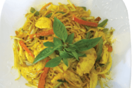 609. Xyclo Satay Stir-Fried Noodles with Coconut