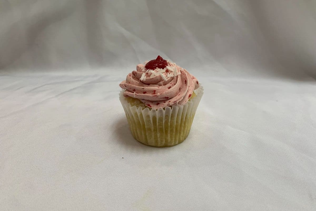Coconut Raspberry Cupcake