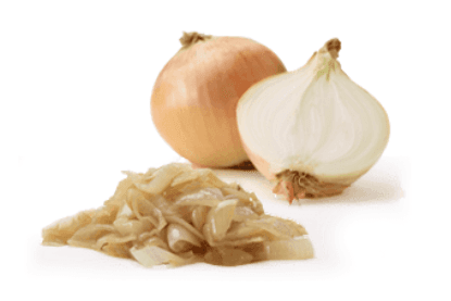 Onions on side