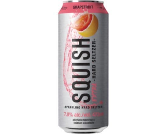 Squish Hard Seltzer Grapefruit, 473 ml
