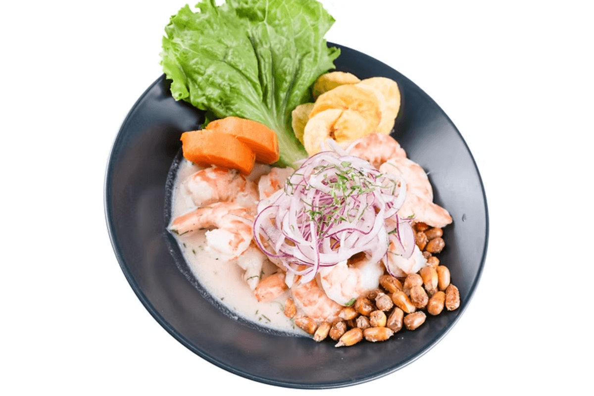 Ceviche de Tilapia and Camarones