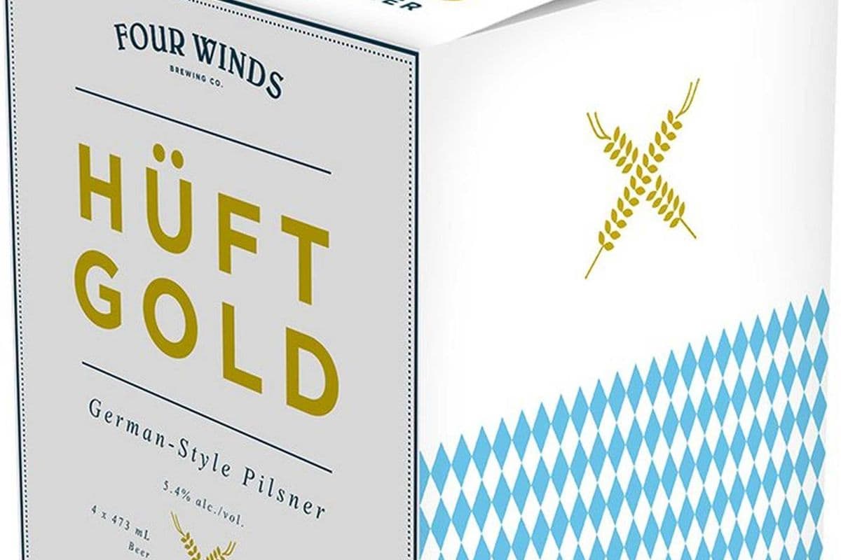 Four Winds HuftGold Pilsner - 4x473mL Cans (4 x 473 ml)