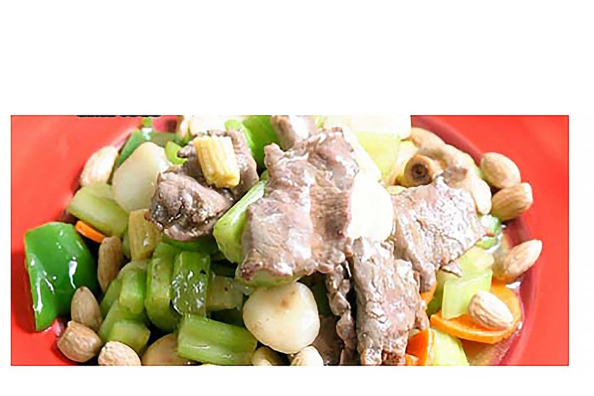 Beef Almond Ding