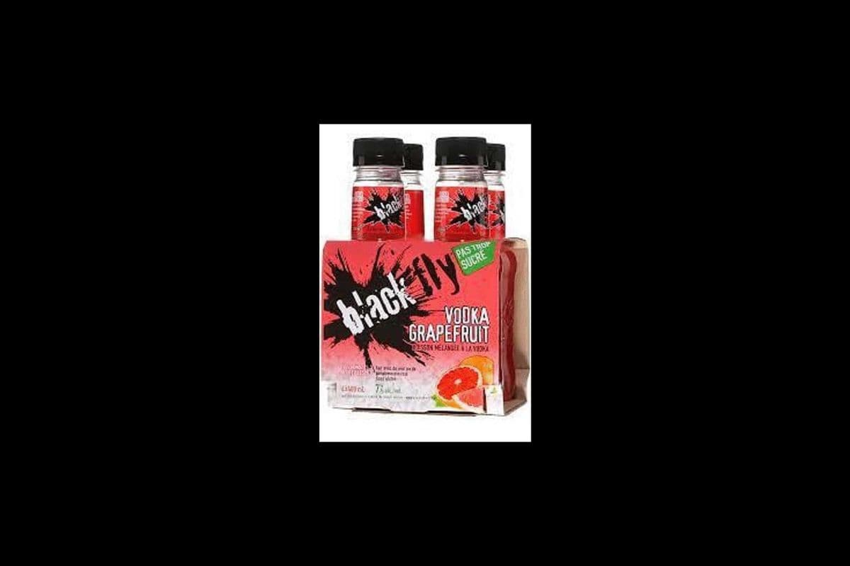 BLACK FLY VODKA GRAPEFRUIT (4 x 440ML BOTTLES) (4 x 440ML)