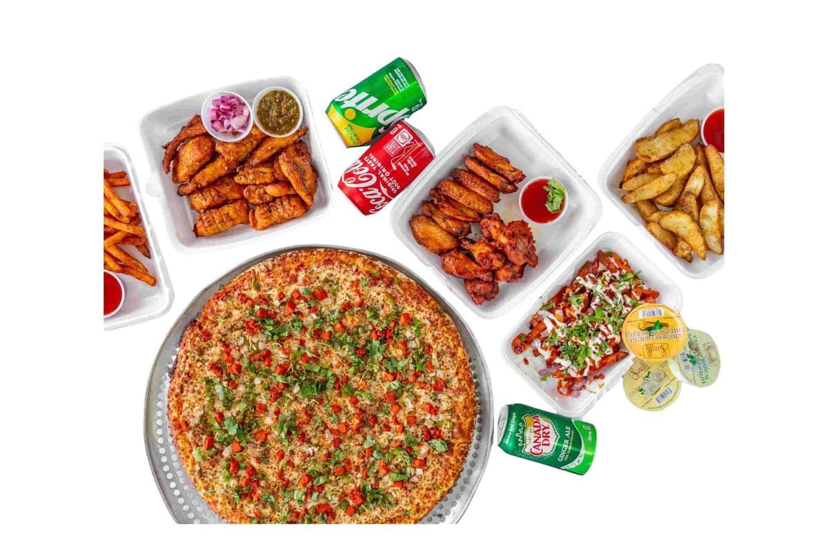 Two Medium Pizzas with Three-Topping Family Combo