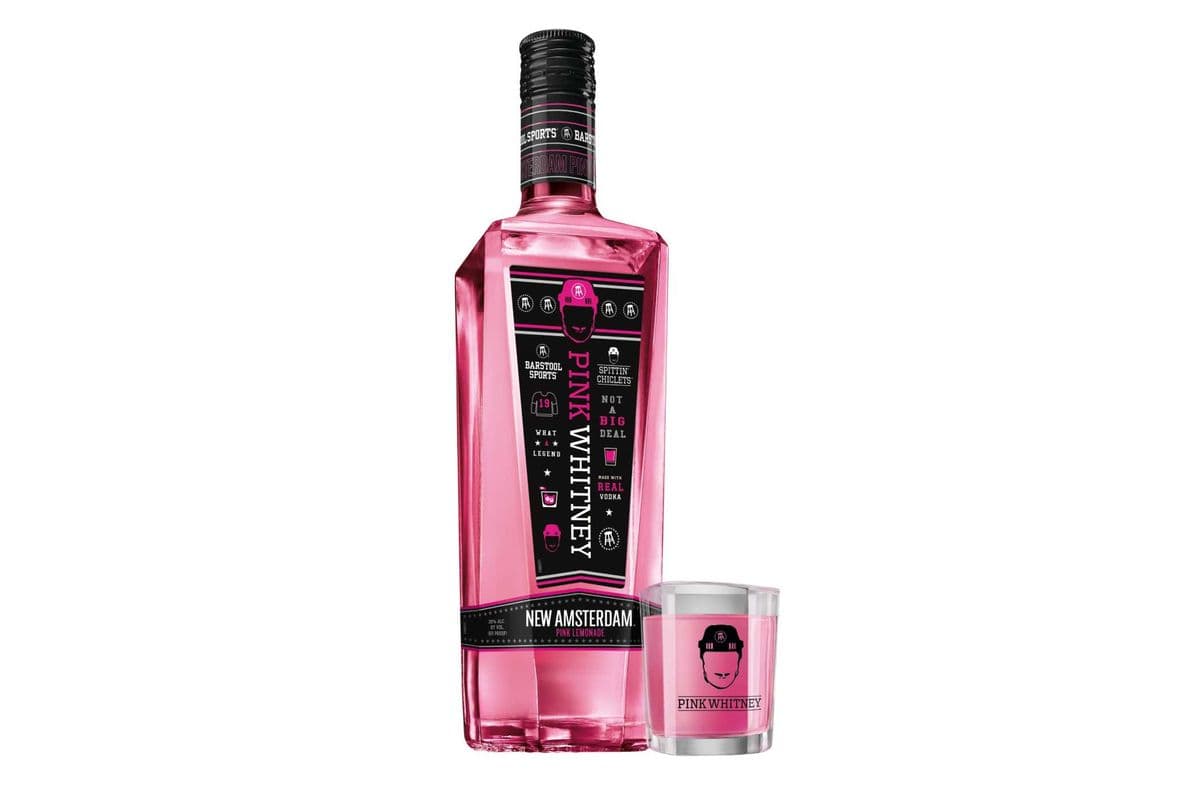 New Amsterdam Pink Whitney vodka 750ml (1 x 750ml)