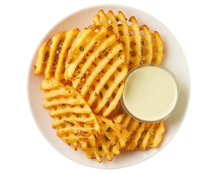 Baked Rosemary Waffle Fries