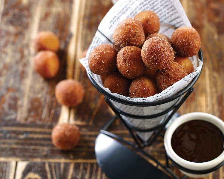 Donut Holes and Dipping Sauce