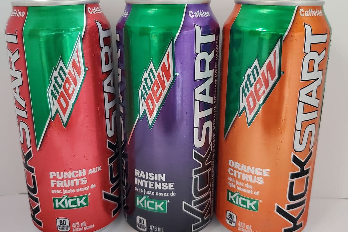 Mountain Dew Energy Kickstart (Assorted Flavors) 473 ml