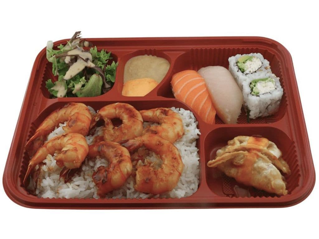 Teriyaki Shrimp Bento w/ Miso Soup