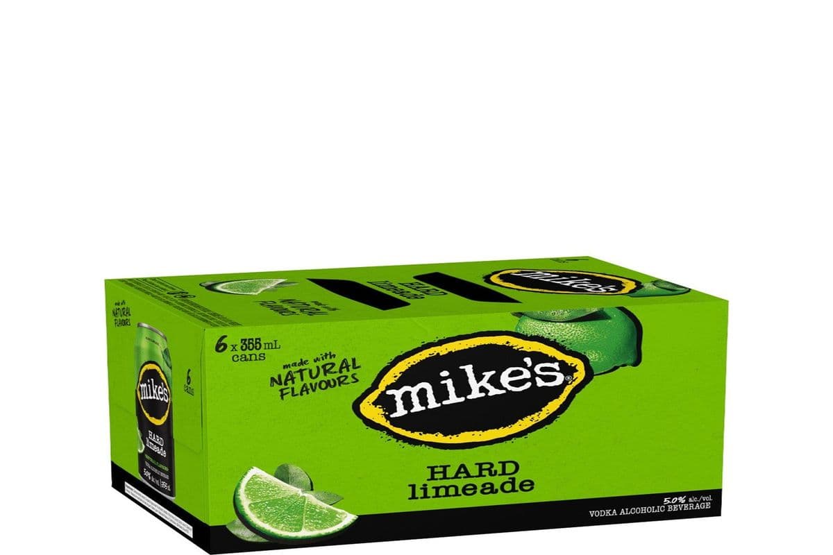 MIKE'S HARD LIMEADE (6 CANS X 355ML) 5.0% ABV (6 x 355 mL)