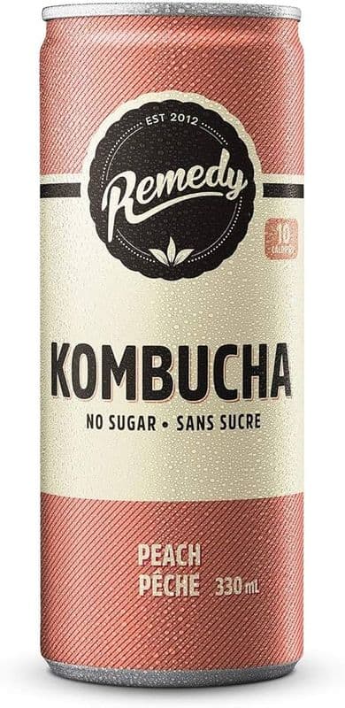 Remedy Bio Kombucha Péché 330ml/ Remedy Bio Kombucha Peach 330ml