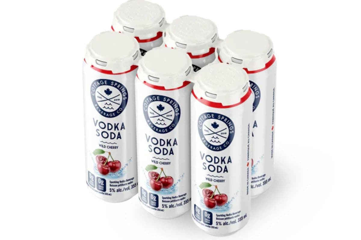 Cottage Springs Wild Cherry Vodka Soda (6 x 355 ml Cans)