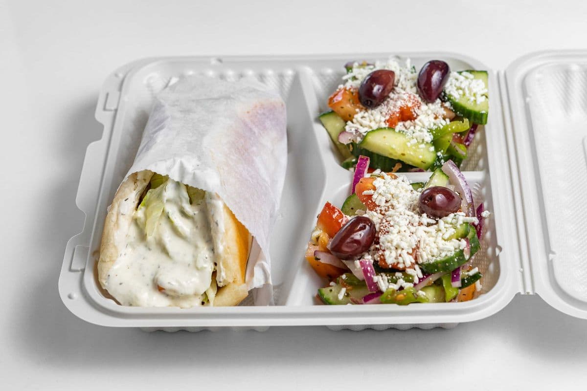 Lamb Wrap with Salad
