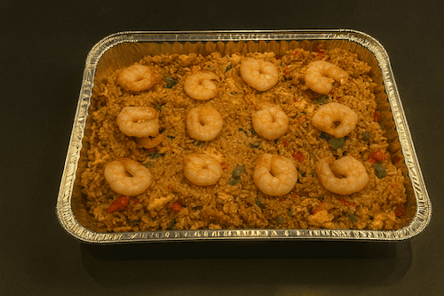 Platter Thai Style Spicy Egg Fried Rice w/ Shrimp 🌶 (No Topped Egg) / 歡樂餐 泰式香辣蝦仁炒飯(無太陽蛋)🌶