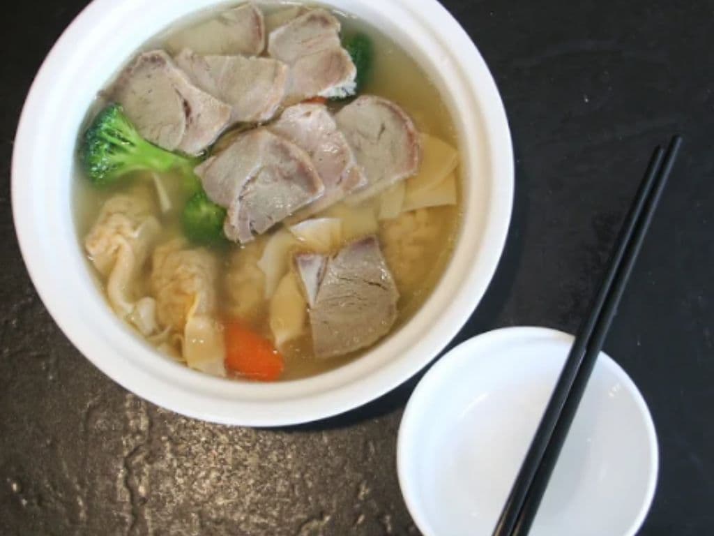 BBQ Wonton Soup