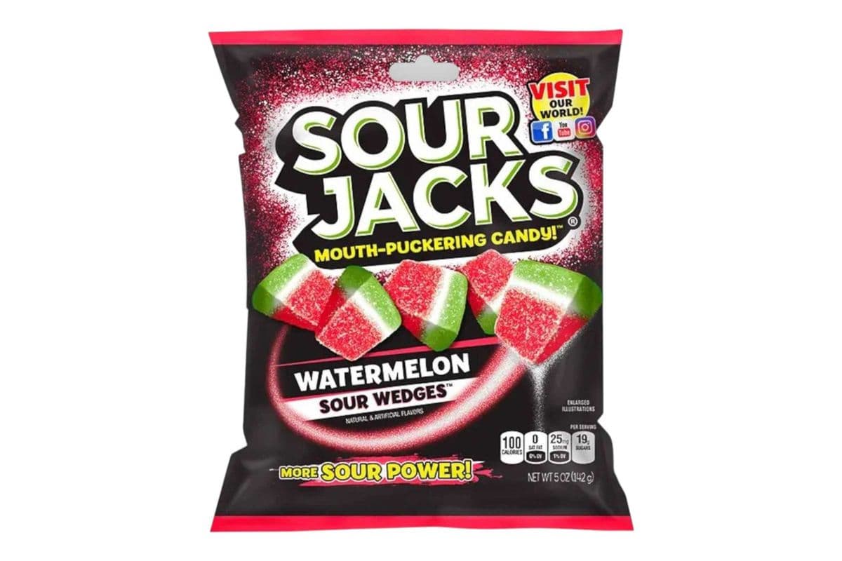 Sour Jacks Watermelon Sour Wedges (142gm) (100 Cal)
