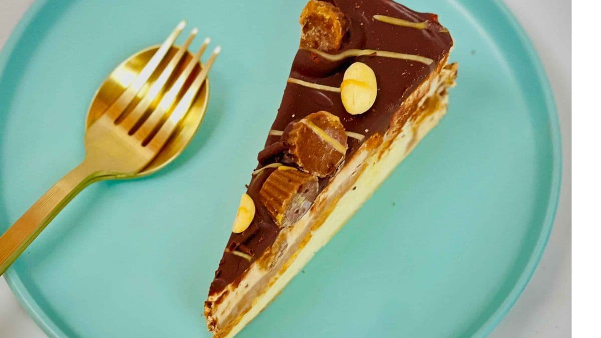 Reese Peanut Butter Blondie Cake