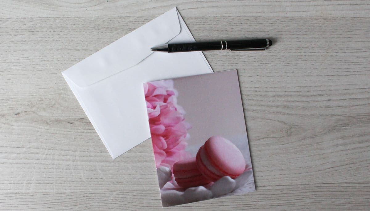 Note Card (Pink Macaron Design)