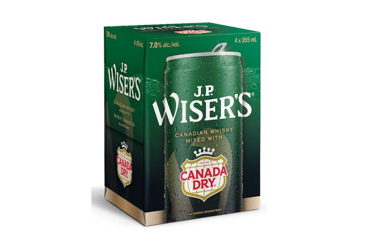 J.P. Wiser's x Ginger Ale-4PK (4 x 355ml)