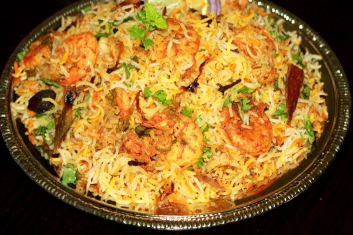 Prawn Hydrabadi Dum Biryani
