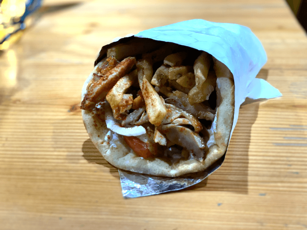 Chicken Gyro on a Pita