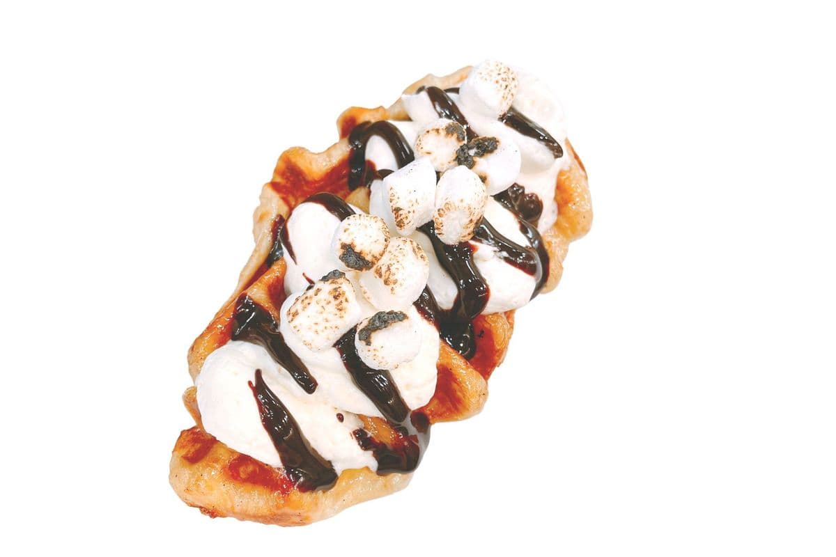 Chocolate Marshmallow & Cream Croffle