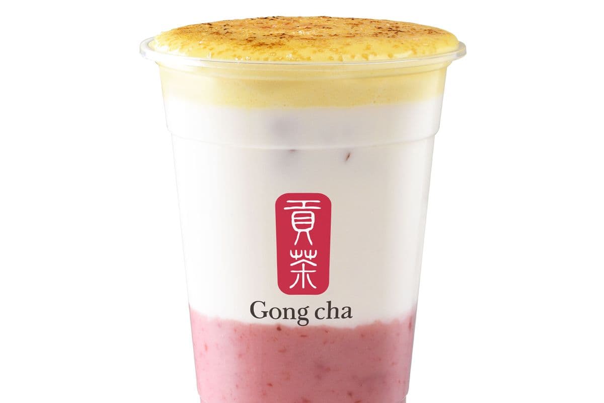 Creme Brulee Strawberry Latte