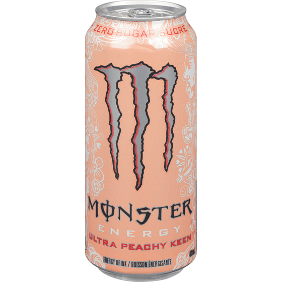 Monster Boisson Énergisante Peche Keen 473ml/ Monster Energy Drink Peachy Keen 473ml