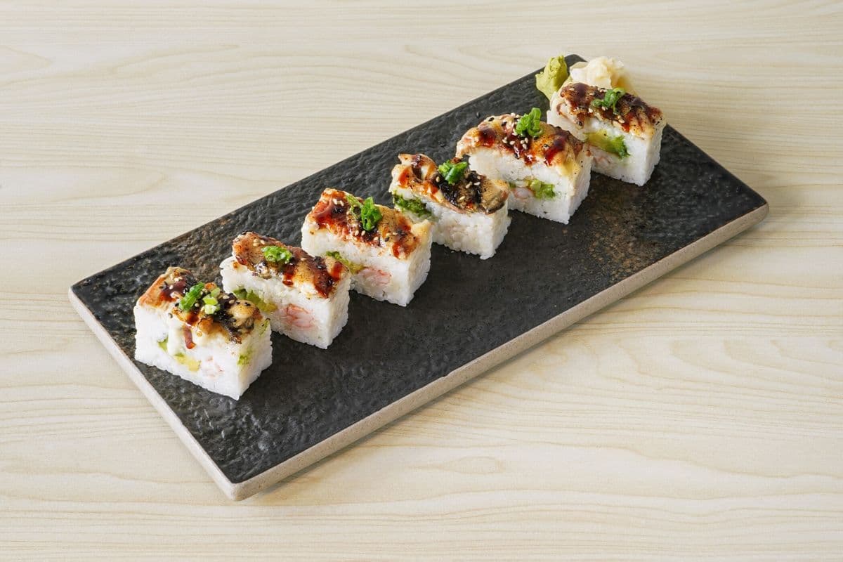 AS4. Aburi Unagi Oshi (6 pcs)