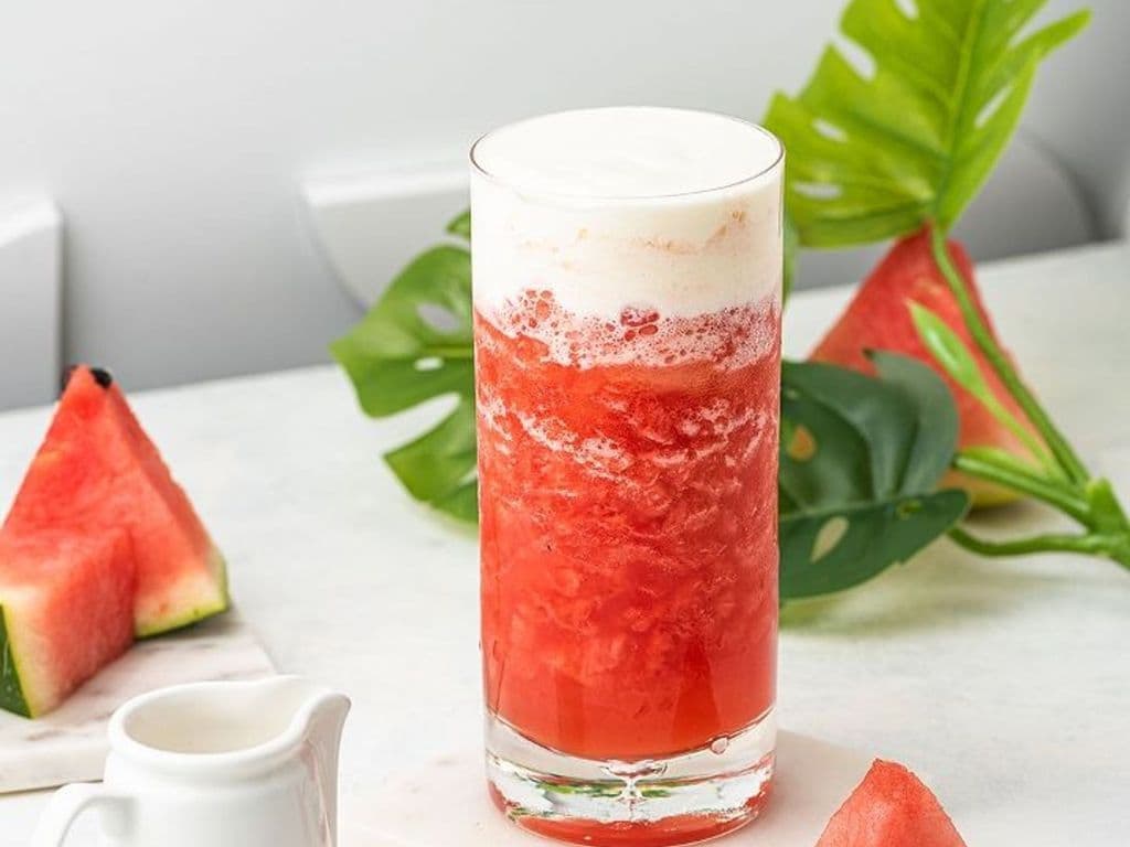 Lychee Watermelon Jasmine Cheesecap Cha