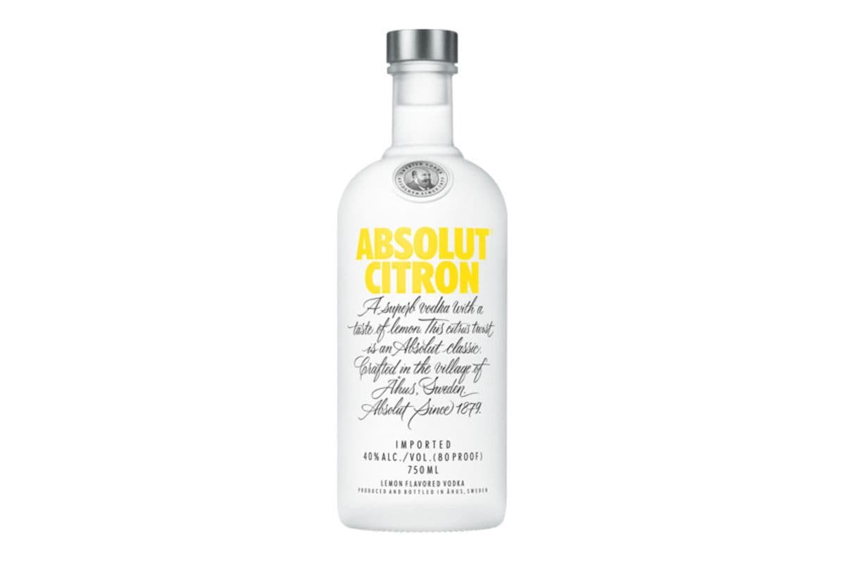 Absolut Citron Vodka (750 ml Bottle) (1 x 750ML)
