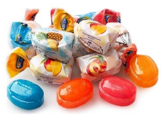 Bonbons Durs Fourres Aromatisees 150g/ Assorted Fruit Filled Hard Candies 150g