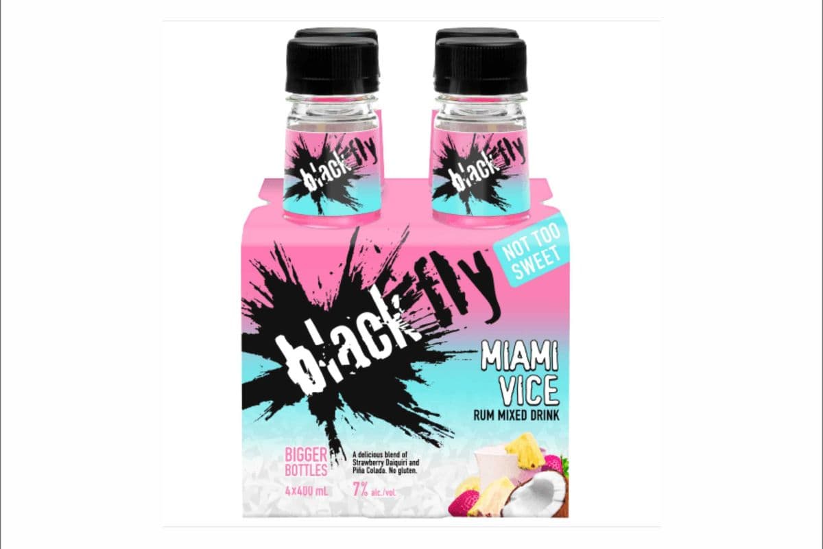 Black Fly Rum Miami Vice 4 Bottle (4 x 400ml)