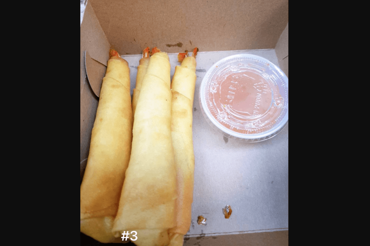3. Shrimp Spring Rolls (4 pcs)