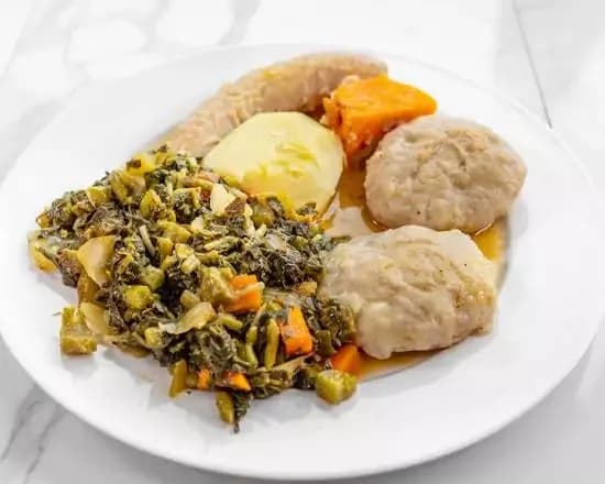 Callaloo and Saltfish Food