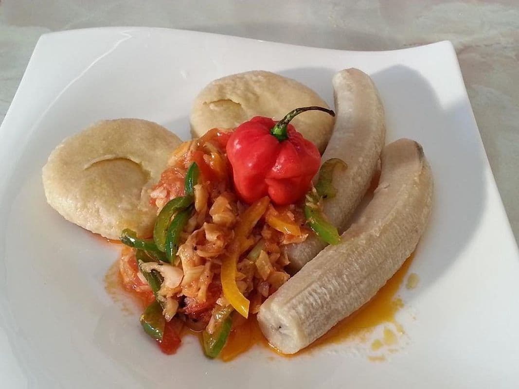 Saltfish with Vegetables Meal