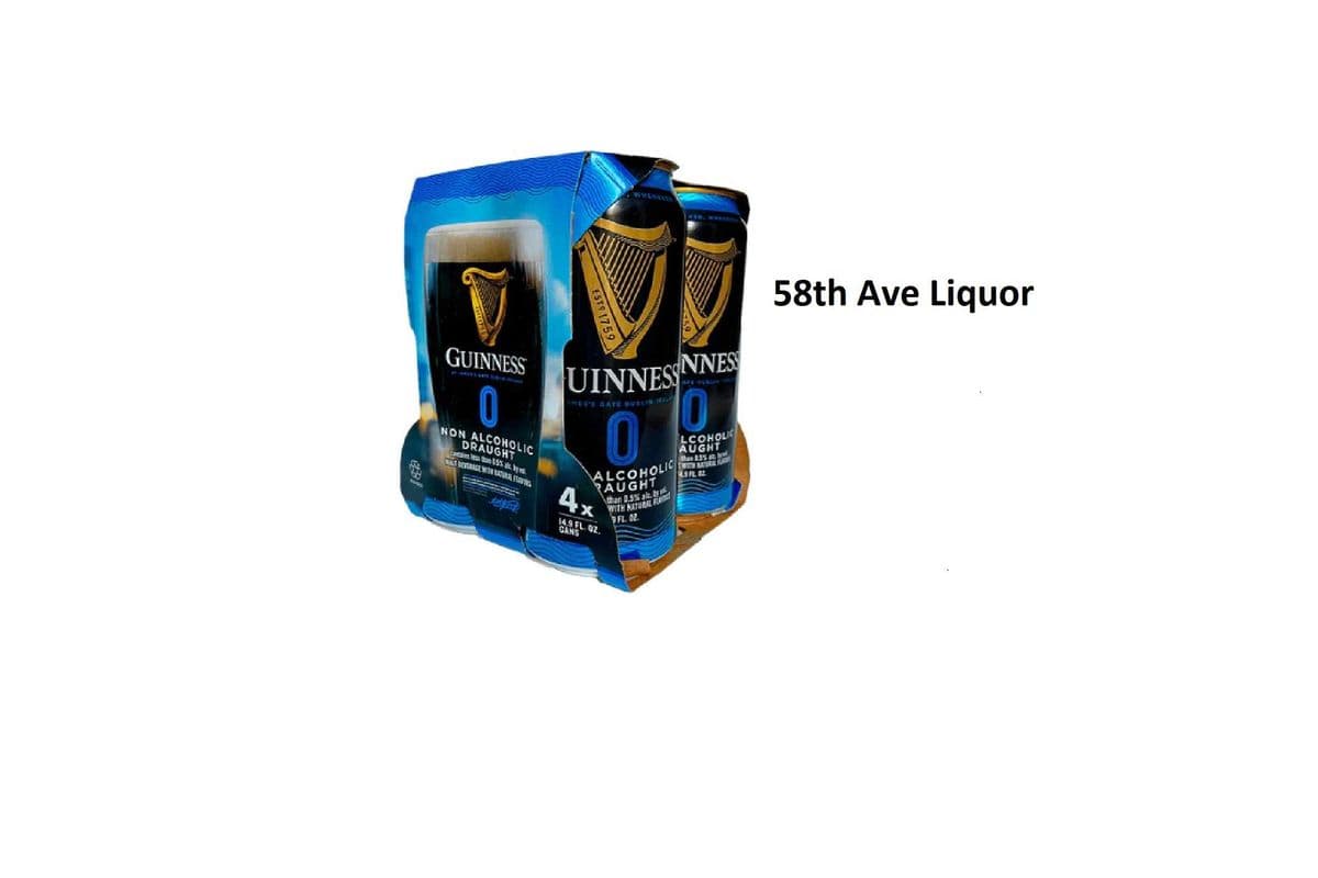 GUINNESS ZERO 4 CANS (4x440ML)