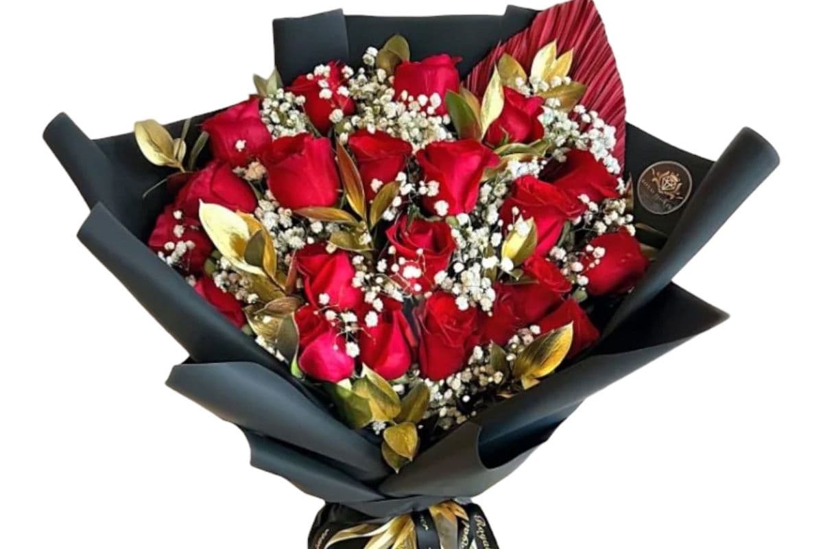 Grandiose Red Rose Bouquet – Flowers last 10 days
