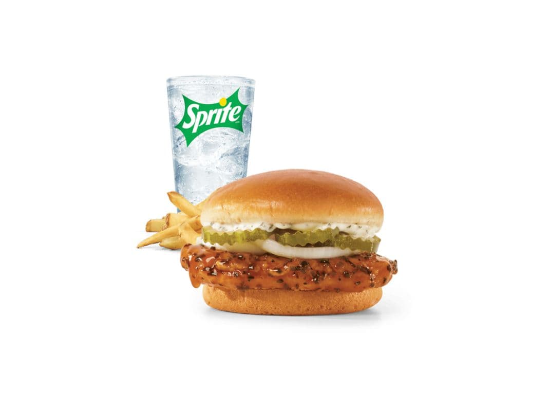 Sandwich au poulet BBQ coréen / Korean BBQ Chicken Sandwich Combo (Petit / Small)