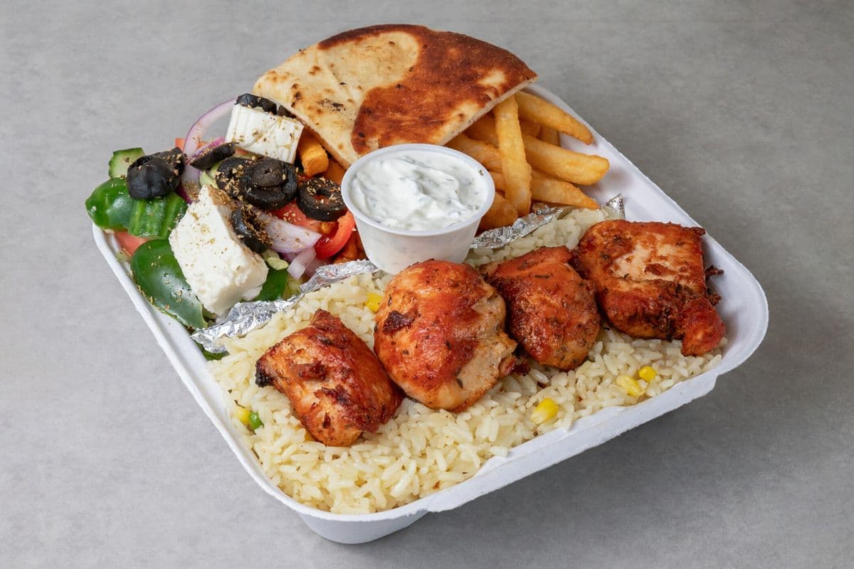 Assiette brochettes de poulet / Chicken Skewers Plate