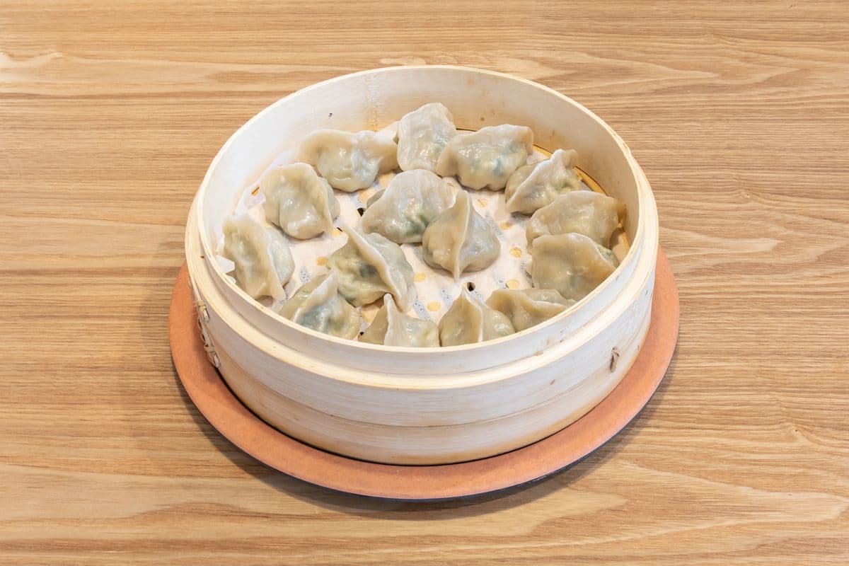 Chinese Chive, Egg, and Shrimp Dumpling